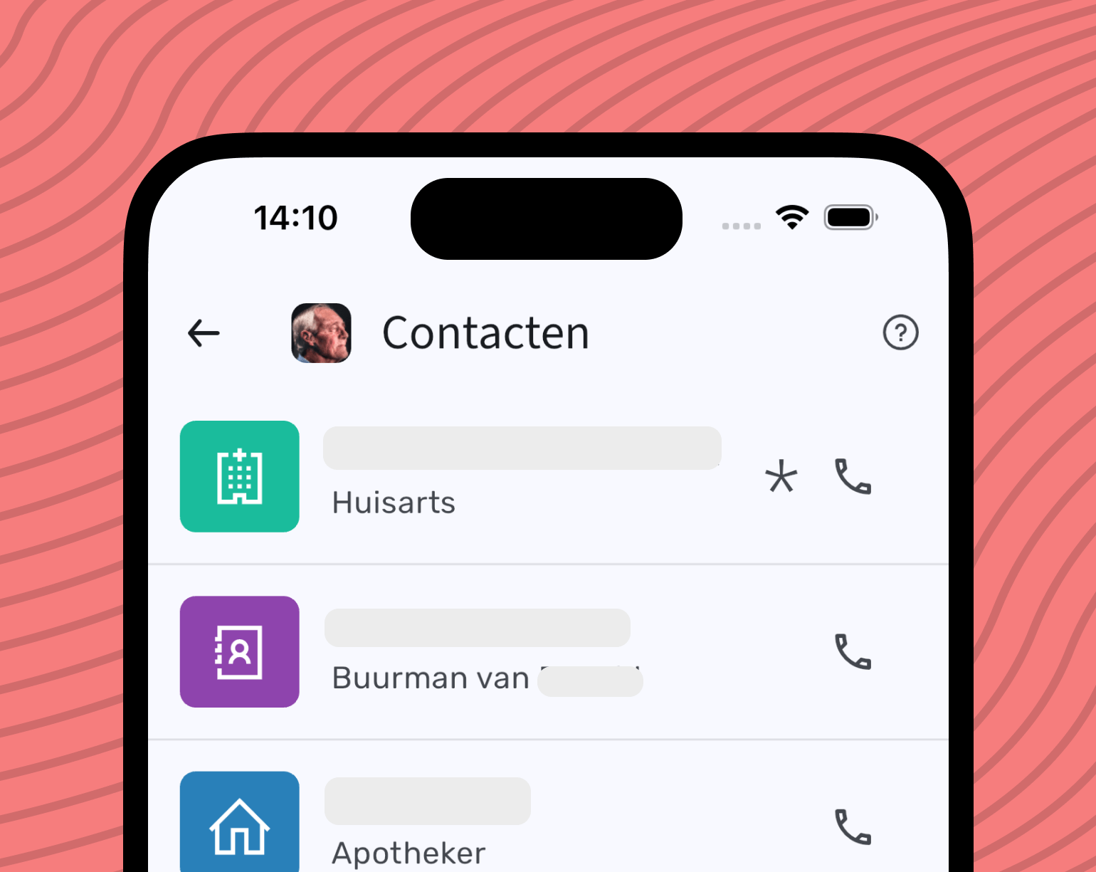 Contacten bijhouden zorgvragers