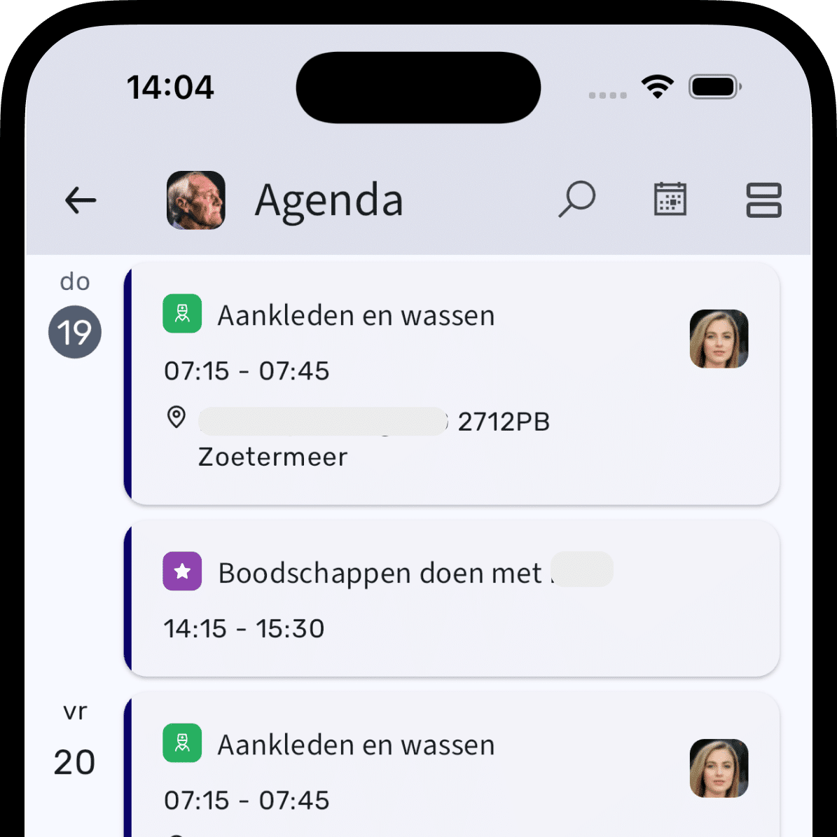 agenda voor mantelzorgers
